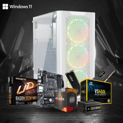 Prebuild PC | AMD Ryzen 5 5600G| 8GB Ram | 500GB SSD | 450W SMPS | RGB Gaming Cabinet with 3 Year Warranty